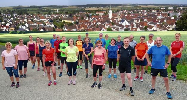 eine Laufgruppe Juli 2020