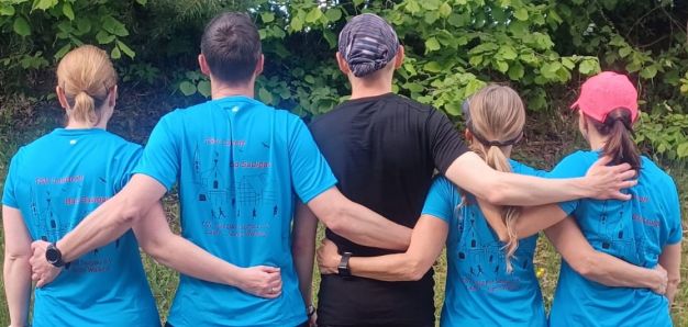 v. l. n. r. Katharina, Robert, Andy, Gerry, Maria